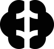 Brain idea symbol icon vector image. Illustration of the creative intelligence think design image. EPS 10