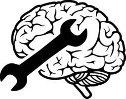 Brain idea symbol icon vector image. Illustration of the creative intelligence think design image. EPS 10