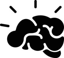 Brain idea symbol icon vector image. Illustration of the creative intelligence think design image. EPS 10