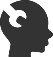 Brain idea symbol icon vector image. Illustration of the creative intelligence think design image. EPS 10