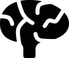 Brain idea symbol icon vector image. Illustration of the creative intelligence think design image. EPS 10