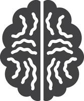 Brain idea symbol icon vector image. Illustration of the creative intelligence think design image. EPS 10