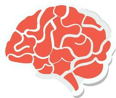 Brain idea symbol icon vector image. Illustration of the creative intelligence think design image. EPS 10