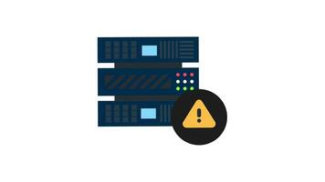 cyber security Alert database icon video