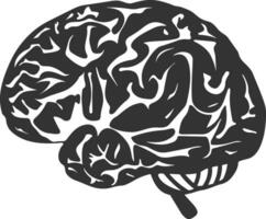 Brain idea symbol icon vector image. Illustration of the creative intelligence think design image. EPS 10