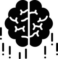 Brain idea symbol icon vector image. Illustration of the creative intelligence think design image. EPS 10