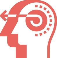 Brain idea symbol icon vector image. Illustration of the creative intelligence think design image. EPS 10