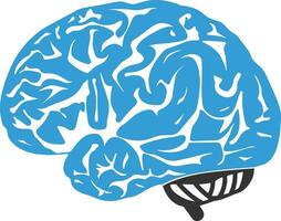 Brain idea symbol icon vector image. Illustration of the creative intelligence think design image. EPS 10