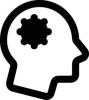 Brain idea symbol icon vector image. Illustration of the creative intelligence think design image. EPS 10