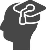 Brain idea symbol icon vector image. Illustration of the creative intelligence think design image. EPS 10