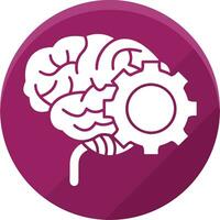 Brain idea symbol icon vector image. Illustration of the creative intelligence think design image. EPS 10