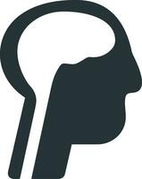 Brain idea symbol icon vector image. Illustration of the creative intelligence think design image. EPS 10