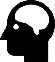 Brain idea symbol icon vector image. Illustration of the creative intelligence think design image. EPS 10