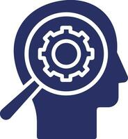 Brain idea symbol icon vector image. Illustration of the creative intelligence think design image. EPS 10