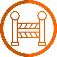 Road Barrier  Vector Icon Design