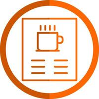 Coffee Menu Vector Icon Design