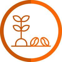 Coffee Plant Vector Icon Design