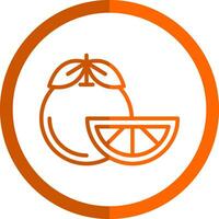 Tangerine Vector Icon Design