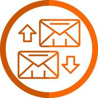 Exchange Mails  Vector Icon Design