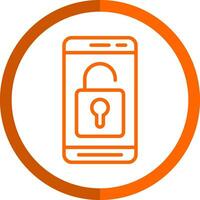 Mobile Unlock  Vector Icon Design