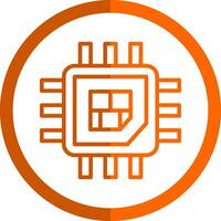 Processor  Vector Icon Design