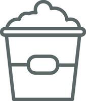 Bucket icon symbol vector image. Illustration of the bucket cleaning equipment washing outline design image. EPS 10