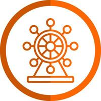 Ferris Wheel  Vector Icon Design