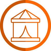 Circus Tent  Vector Icon Design