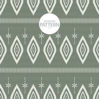 Seamless pattern quatrefoil earth tone color collection on green background vector