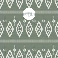 Seamless pattern quatrefoil earth tone color collection on green background vector