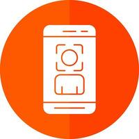 Face Scan  Vector Icon Design