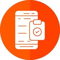 Mobile Check List  Vector Icon Design