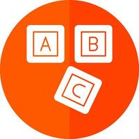 ABC Block  Vector Icon Design