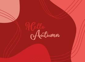 Wave pattern autumn background. Attractive design and color, vector illustration for banner, greeting card, flyer, social media, poster.