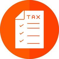 Tax Vector Icon Design