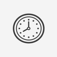 clock, time icon vector isolated. hour, timer, watch symbol sign
