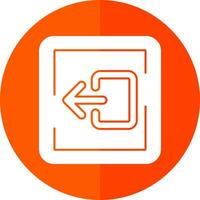 Logout Vector Icon Design