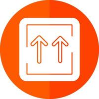 Up Arrows Vector Icon Design