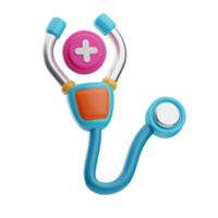 hôpital stéthoscope illustration 3d png