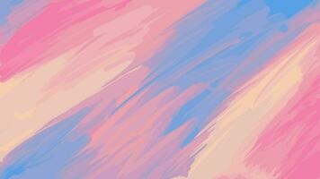 Abstract background, texture. Brush strokes of paint in delicate creamy yellow blue pink colors. Smooth flow and blending of colors, splash of color. Vector. For design, cover, print vector