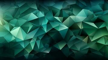 Green polygon background photo
