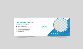 Business Email Signature design vector