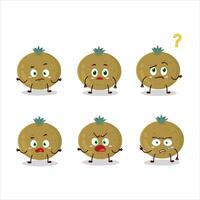 Cartoon character of ceylon gooseberry with what expression vector