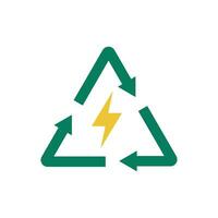 renovable energía vector. eco ilustración firmar icono. reciclar símbolo o logo. vector