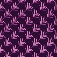 Abstract jungle palm leaf seamless pattern. Stylized tropical palm leaves wallpaper. vector