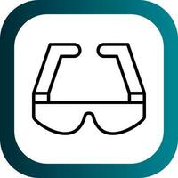 Safety Glasses  Vector Icon Design