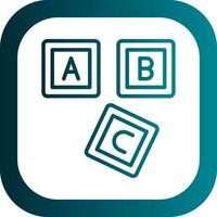 ABC Block  Vector Icon Design