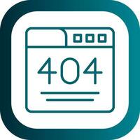 404 Error  Vector Icon Design