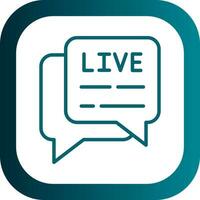 Live Chat  Vector Icon Design