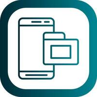 Mobile Folder  Vector Icon Design